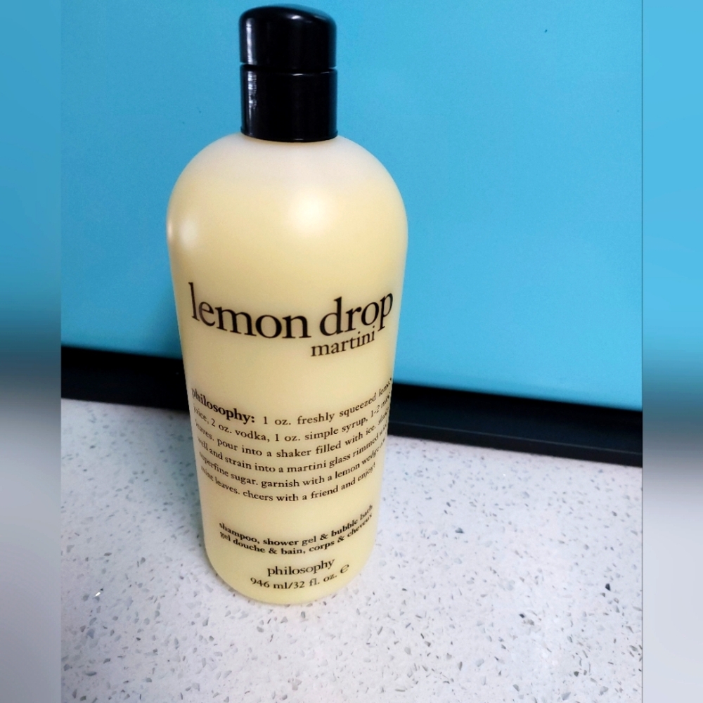 32 oz super size Philosophy shower gel Lemon Drop Martini NWT